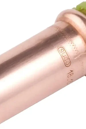 VSH Sudopress KOPER rechte koppeling, insteekverloop 15mm x 12mm, koper (insteek x pers) Dagaanbieding