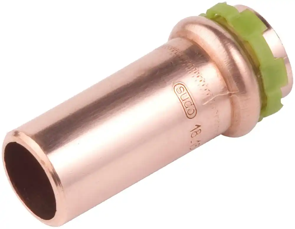 Hete Deal VSH Sudopress KOPER rechte koppeling, insteekverloop 35mm x 28mm, koper (insteek x pers)
