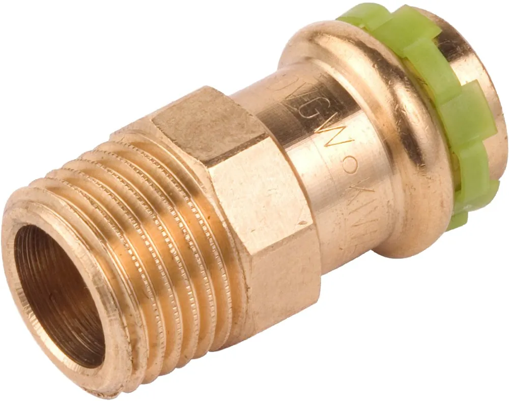 Lage Prijs VSH Sudopress KOPER rechte koppeling, puntstuk 35mm x 1 1/4, koper (pers x buitendraad)