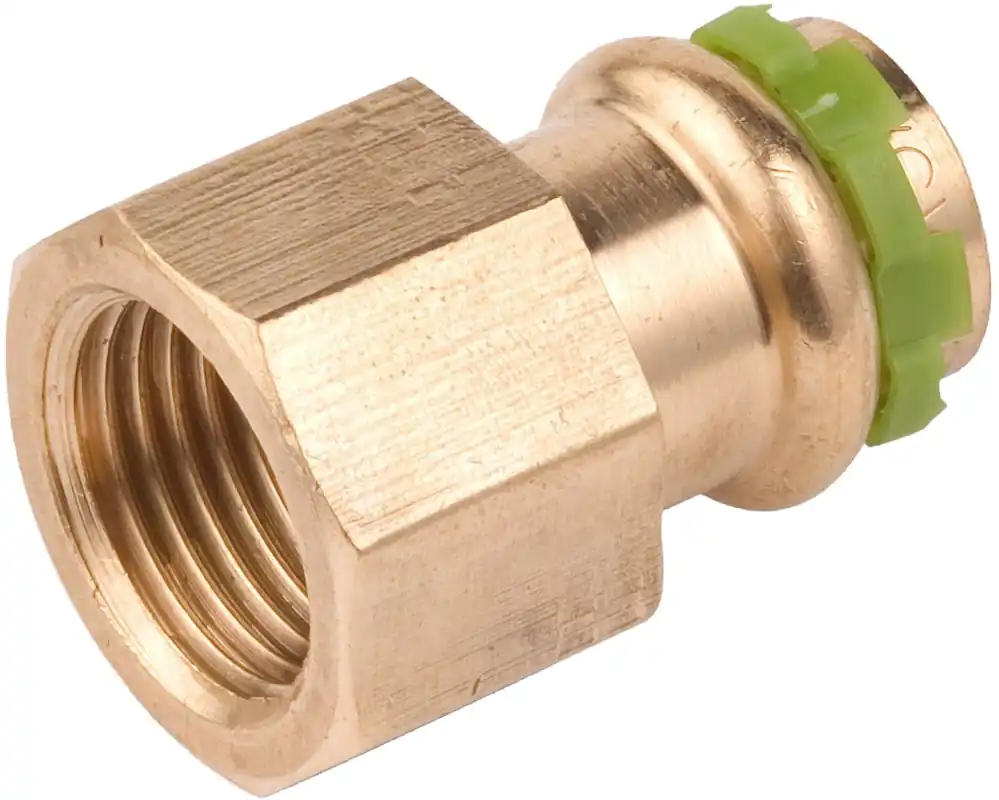 VSH Sudopress KOPER rechte koppeling, schroefbus 22mm x 1/2, koper (pers x binnendraad) Express Levering