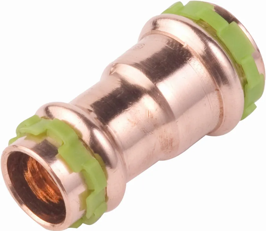 VSH Sudopress KOPER rechte koppeling, verloopkoppeling 22 x 15mm, koper (pers x pers) Rechtstreeks Van De Fabrikant
