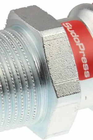 Exclusieve Aanbieding VSH Sudopress STAAL rechte koppeling, puntstuk 28mm x 3/4, staal (pers x buitendraad)