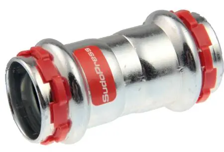 VSH Sudopress STAAL rechte koppeling, sok 54 x 54mm, staal (pers x pers) Must-Have
