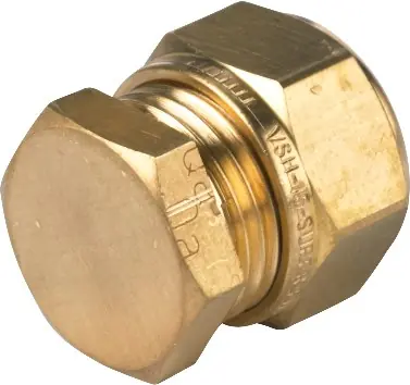 Weekendaanbieding VSH Super Knel eindstop 15mm gastec/kiwa messing 0861135