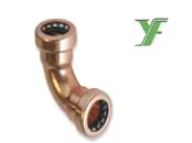VSH TecTite TT-S insteekkoppeling, bocht, 90gr, 12 x 12mm koper (push x push) Betrouwbaar