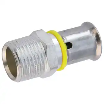 Nieuw Wavin Tigris Gas M1 overgangskoppeling conisch, 20x3/4" (pers x buitendraad)