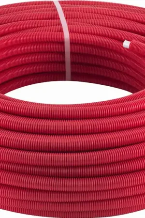 Weekendaanbieding Wavin Tigris PEX/AL meerlagenbuis glad, Ø16x2mm, 5 lagen, aluminium, PE, flexibel, buis rood, 75m, rode mantel