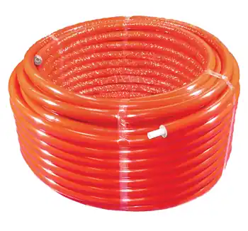 Speciale Aanbieding Wavin Tigris PEX/AL meerlagenbuis glad, Ø25x2.5mm, 5 lagen, aluminium, PE, isolatie 13mm, flexibel, buis wit, 25m, rode mantel