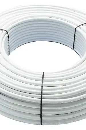 Aanbieding Wavin Tigris PEX/AL meerlagenbuis glad, Ø32x3mm, 5 lagen, aluminium, PE, flexibel, buis wit, 50m, witte mantel 0610032