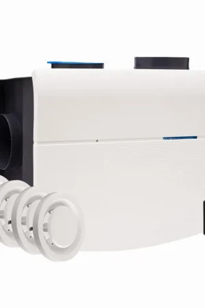 Orcon MVS-15RHB woonhuisventilator met RF en 4 stuks MKL ventielen 21630024 Exclusieve Aanbieding