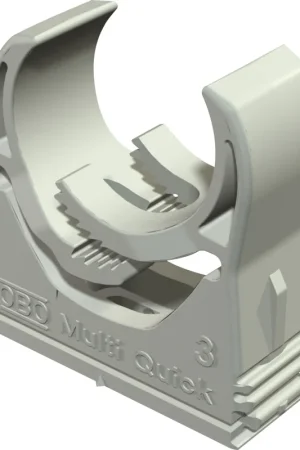 Merkproduct OBO kabelbuisklem, Ø18.5-22.5mm, schroefgat, kunststof, grijs, 100 stuks