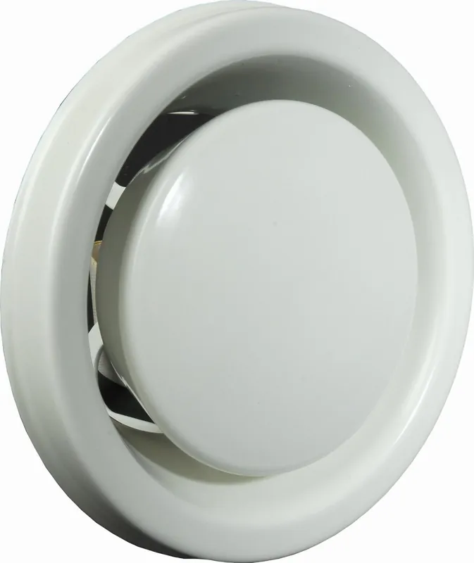 Itho Daalderop MLV 125-W metalen afzuigventiel 125mm RAL 9010 wit 3020125 Op = Op