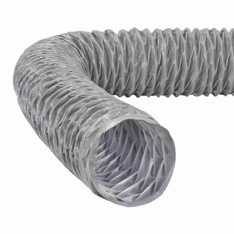Seizoensaanbieding Panflex VP Super Vinyl doekslang grijs D130mm, lengte 10m