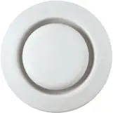 Zehnder STC, ventilatieventiel rond, kanaal Ø125mm, front Ø150mm, kunststof, 75m3/h, afvoer, wit RAL9010 Beperkte Voorraad
