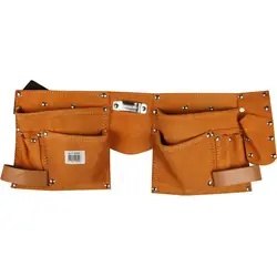 Gereedschapsgordel leder 10-vaks Gecertificeerd