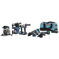 Flitsaanbieding Makita DLX7020TX1 combopack 18V 2x 5,0Ah Li-ion