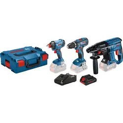 Nu Kopen Bosch 3 toolkit accu combopack 18V 3x 4,0Ah Li-ion