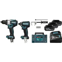 Makita DLX2418TJ combopack 18V 3x 5,0Ah Li-ion Gratis Retour