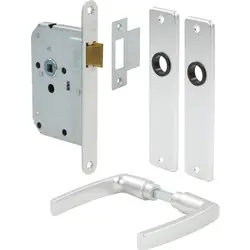 Nemef loopslot met aluminium beslag 1255/96, voorplaat wit Nu Kopen