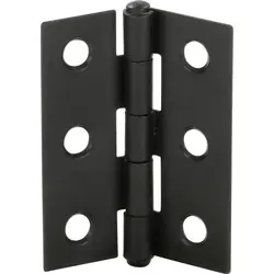 Scharnier zwart 50x39mm Beperkte Voorraad