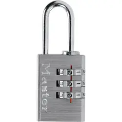 Master Lock combinatiehangslot Aluminium, 20mm Weekendaanbieding