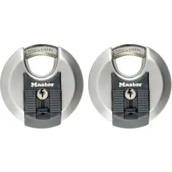 Alleen Vandaag Master Lock discusslot 70mm breed, achthoekige beugel, weerbestendig en gelijksluitend