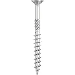 Goedkoop Dynaplus universele schroeven platkop deeldraad verzinkt 6x70/42mm PZ3