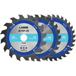 Aanbieding Labor HM cirkelzaagblad hout 160x30x2,2mm - 16,24,30T