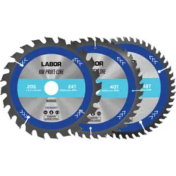 Koop Online Labor HM cirkelzaagblad hout 205x30x2,4mm - 24,40,48T