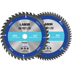 Labor HM cirkelzaagblad hout 300x30x3,0mm - 40,60T Hete Deal