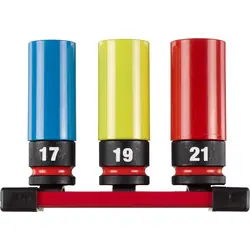 Milwaukee doppenset Shockwave 3-delig 1/2" Hoge Kwaliteit