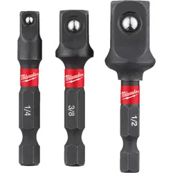 Milwaukee dopadapter set Shockwave 1/4Hex 3-delig Speciale Aanbieding