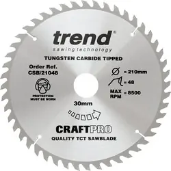 Direct Verzonden Trend cirkelzaagblad 210x30x2,4mm 48T