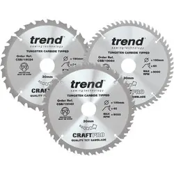 Fabrieksprijs Trend cirkelzaagbladen set 190x30x2,6mm