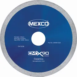 Mexco Ceramic Diamond Blade 125mm Lage Kosten
