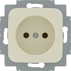 Busch-Jaeger Reflex SI wandcontactdoos inbouw Glanzend crème Fabrieksprijs