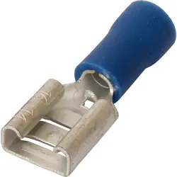 Gereduceerde Prijs Platte stekkerhuls 2,5mm blauw
