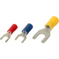 Lip-vorkkabelschoen 6 x 6,4mm geel Beperkte Voorraad
