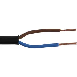 Gratis Retour Huishoudsnoer plat H03VVH2-F 20m 2x0,75mm² zwart