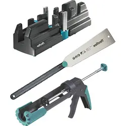 Uitverkoop Wolfcraft gereedschapsset wandplinten 3-delig