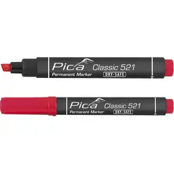 Veilige Betaling Pica Classic 521/40 Permanent Marker rood - beitelpunt