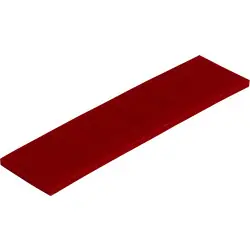 Kunststof rasterblokje 26x3mm Rood Favoriet