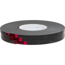 Flitsaanbieding Kowo PE beglazingsband 9x4mm - 3x5m Zwart