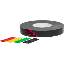 Gecertificeerd Kowo glasmontage set 9x4 mm Zwart