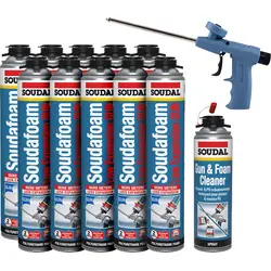 Soudal Soudafoam Low Expansion Gun Combibox 10x750ml Aanbieding