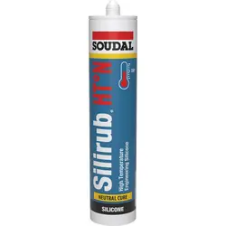 Soudal Silirub HT° N Zwart 300ml Op = Op