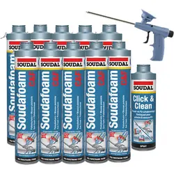 Superprijs Soudal Click & Fix Combibox 10x750ml