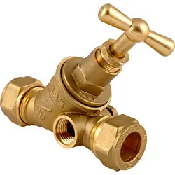BPE stopkraan met aftapgelegenheid 15x15mm knel Exclusieve Aanbieding