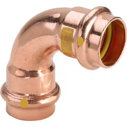 Beperkt Aanbod Viega Profipress 2616 gas koper pers bocht 90° 22mm