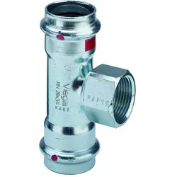 Gereduceerde Prijs Viega Prestabo 1117.2 staal pers T-stuk schroefbus 22x3/4"x22mm